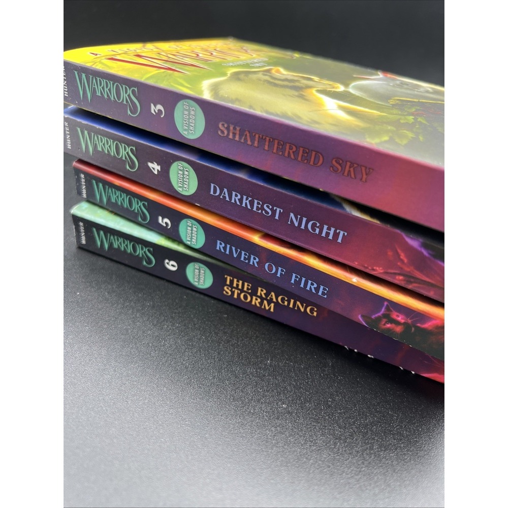 Warriors: A Vision of Shadows Cat Series 3 4 5 6 Erin Hunter 4‎ PC Lot